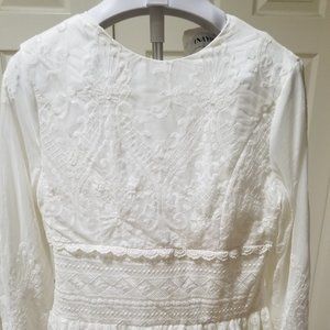 Inayah White Lace Maxi Dress - Size XL